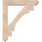 Ekena Millwork Merced Arts and Crafts Smooth Bracket w/ Offset Brace, Douglas Fir, 7 1/2"W x 42"D x 48"H BKT0806X42X48MRC03SDF - alternate 2